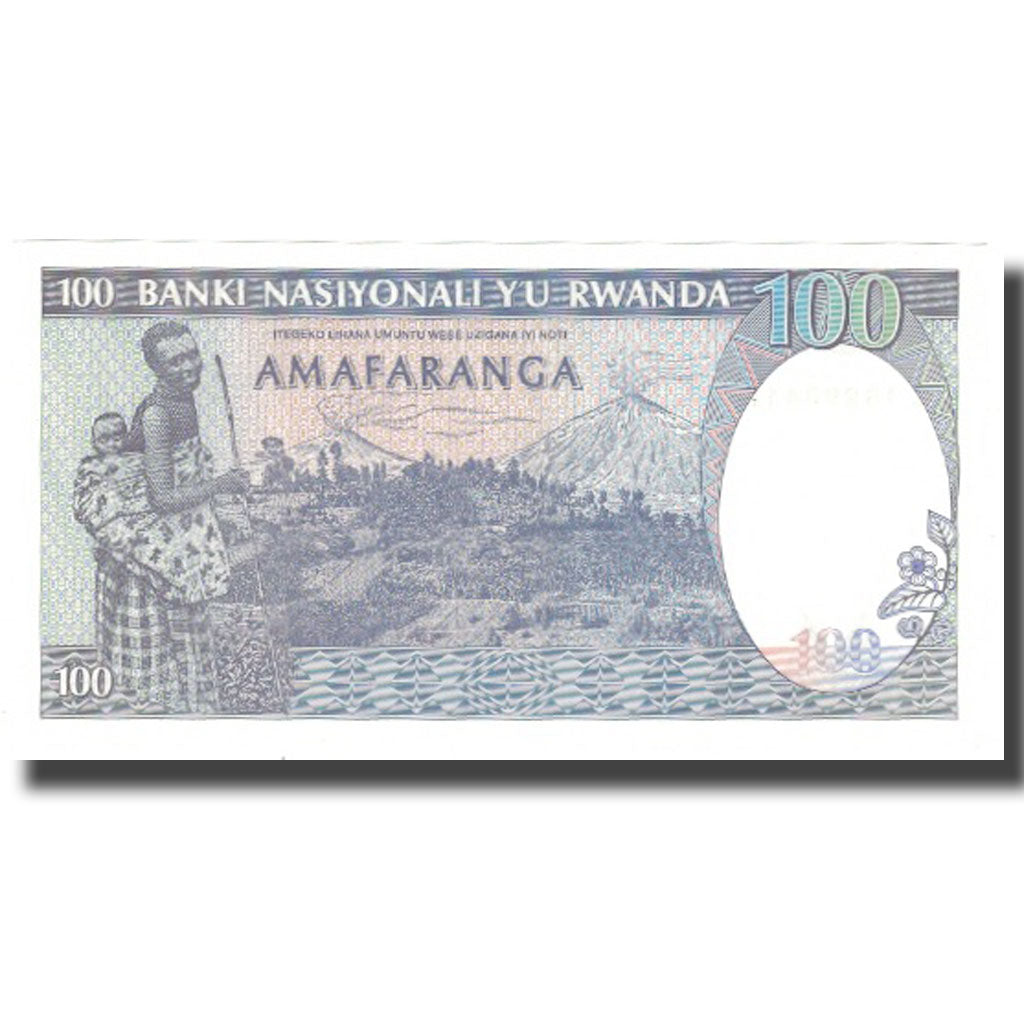 Banknote, Rwanda, 100 Francs, 1989, 1989-04-24, KM:19, UNC(65-70)