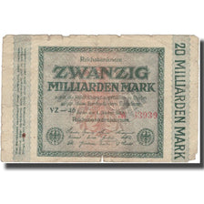 Banknote, Germany, 20 Milliarden Mark, 1923, 1923-10-01, KM:118a, F(12-15)