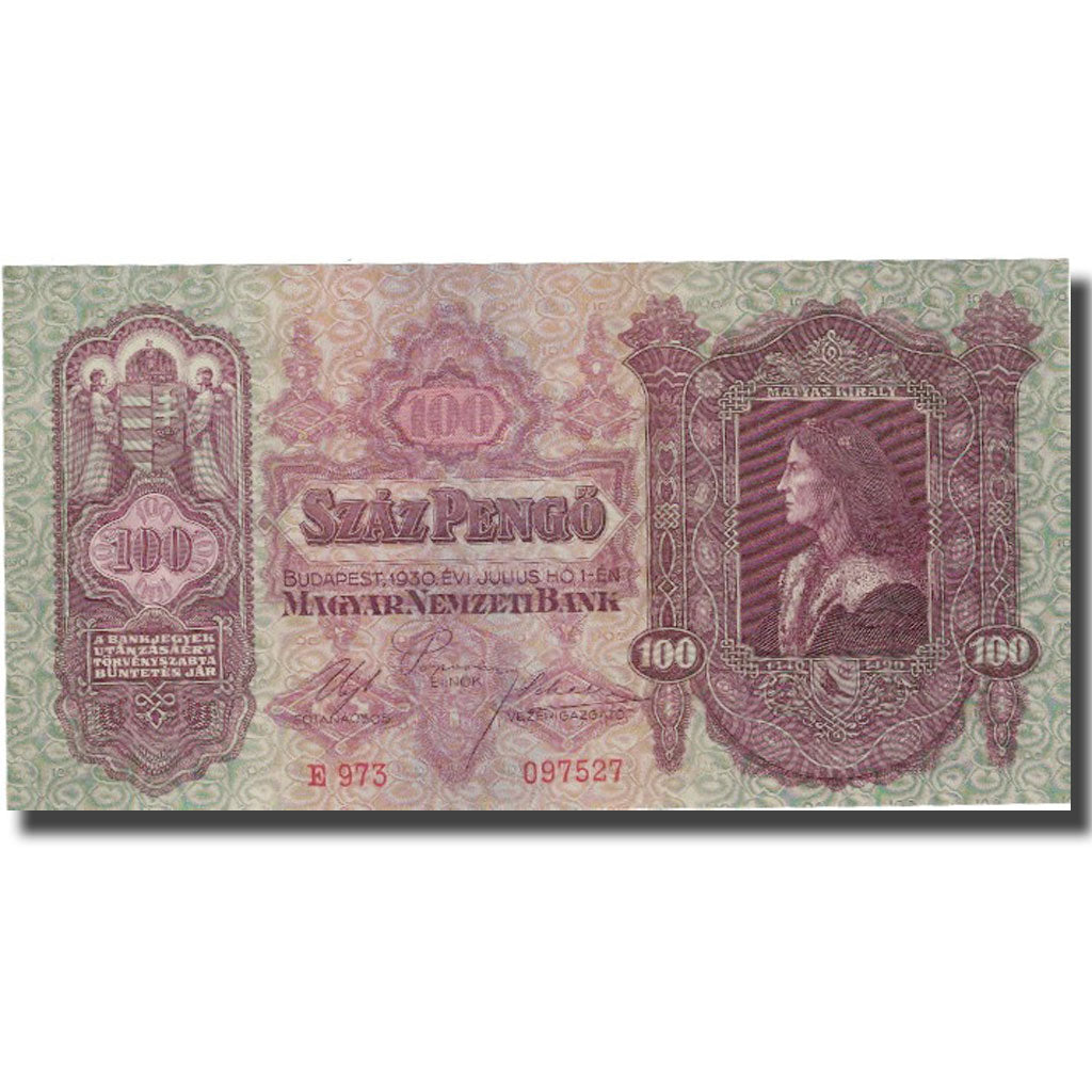 Banknote, Hungary, 100 Pengö, 1930, 1930-07-01, KM:112, UNC(64)