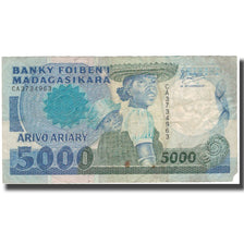 Banknote, Madagascar, 5000 Francs = 1000 Ariary, Undated (1988-94), KM:73a