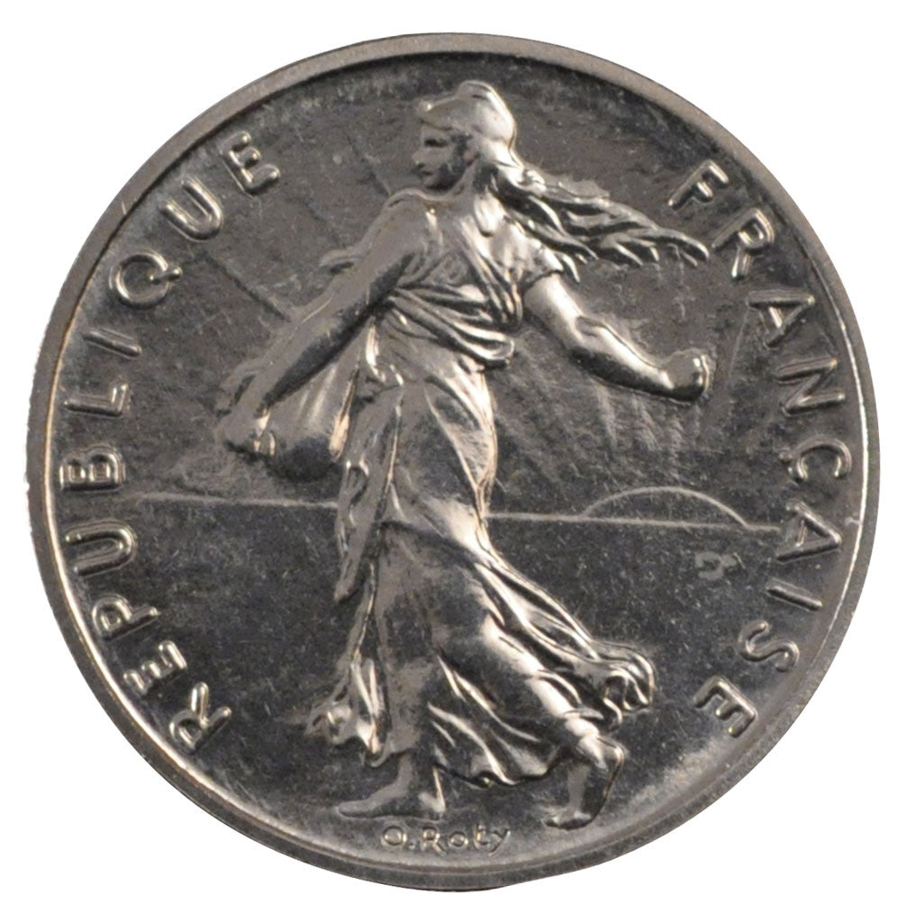 FRANCE, Semeuse, 1/2 Franc, 1979, Paris, KM #931.1, MS(65-70), Nickel, 19.5,...