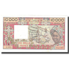 Banknote, West African States, 10,000 Francs, KM:709Km, AU(50-53)