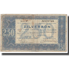 Banknote, Netherlands, 2 1/2 Gulden, 1938, 1938-10-01, KM:62, F(12-15)