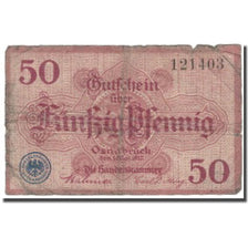Banknote, Germany, 50 Pfennig, N.D, 1917, 1917-05-01, F(12-15)