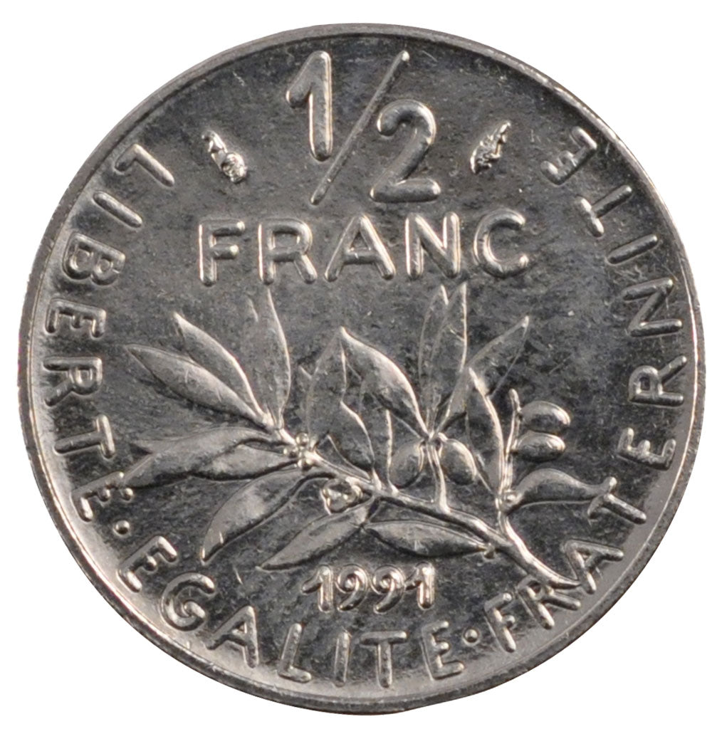 Vème République, 1/2 Franc Semeuse