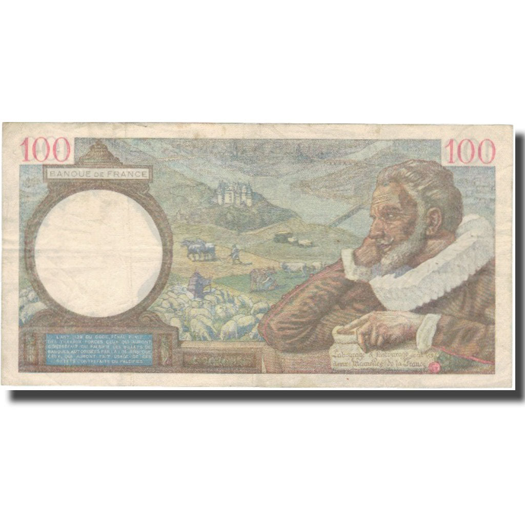 Francia, 100 Francs, 100 F 1939-1942 ''Sully'', 1940, 1940-09-26, MBC