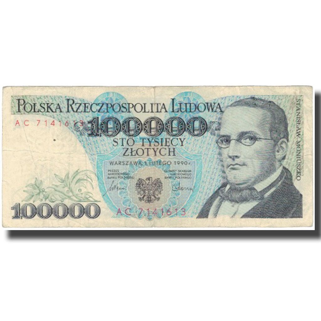 Banknote, Poland, 100,000 Zlotych, 1990, 1990-03-01, KM:154a, EF(40-45)