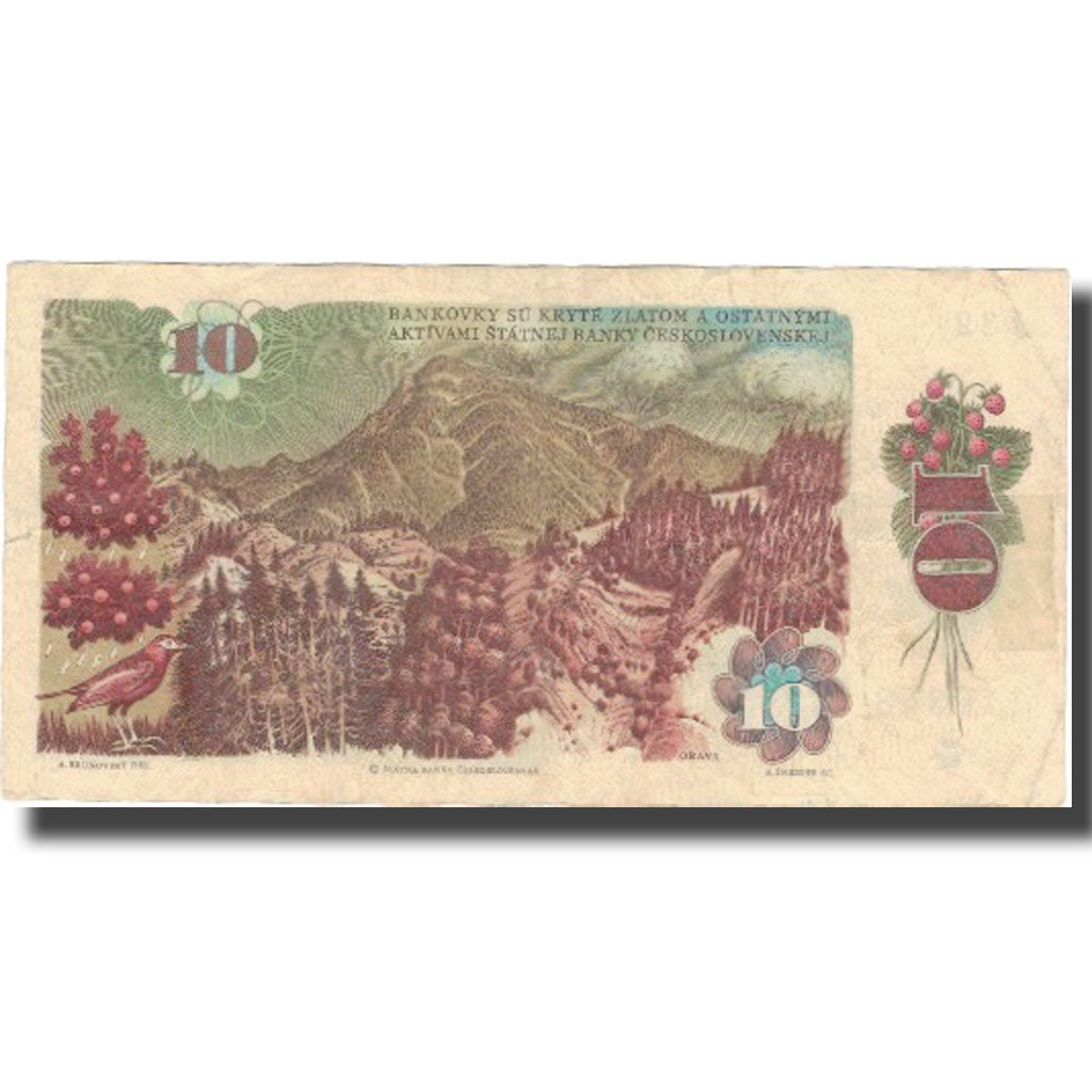 Banknote, Czechoslovakia, 10 Korun, 1986, 1986, KM:94, AU(50-53)