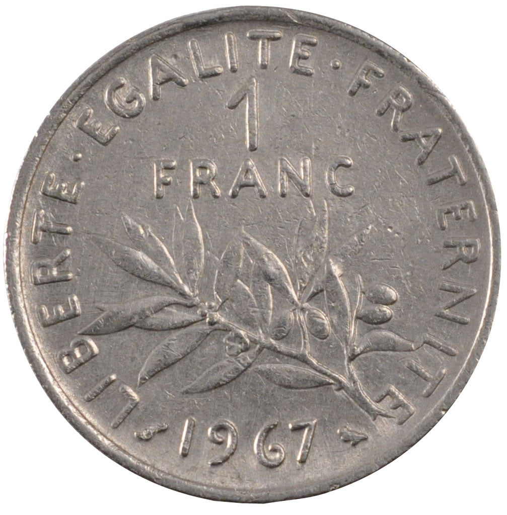 Vème République, 1 Franc Semeuse 