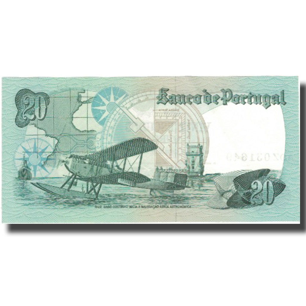 Banknote, Portugal, 20 Escudos, 1978, 1978-10-04, KM:176b, UNC(65-70)