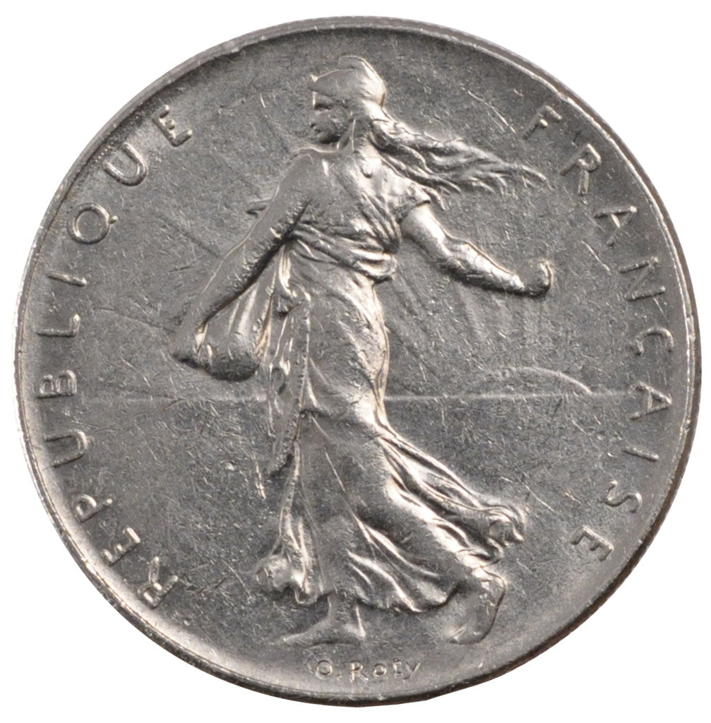 FRANCE, Semeuse, Franc, 1985, Paris, KM #925.1, EF(40-45), Nickel, 24, Gadoury..