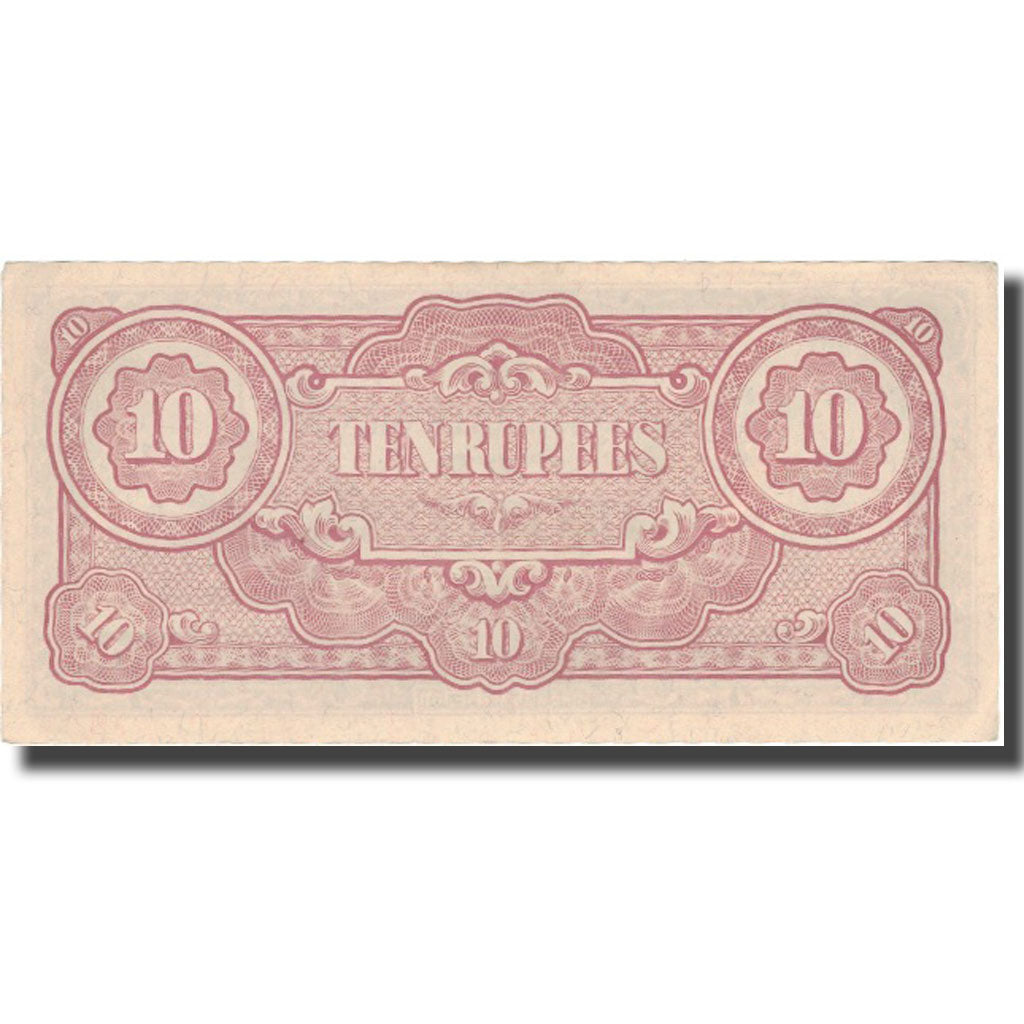 Nota, Birmânia, 10 Rupees, KM:16b, AU(50-53)