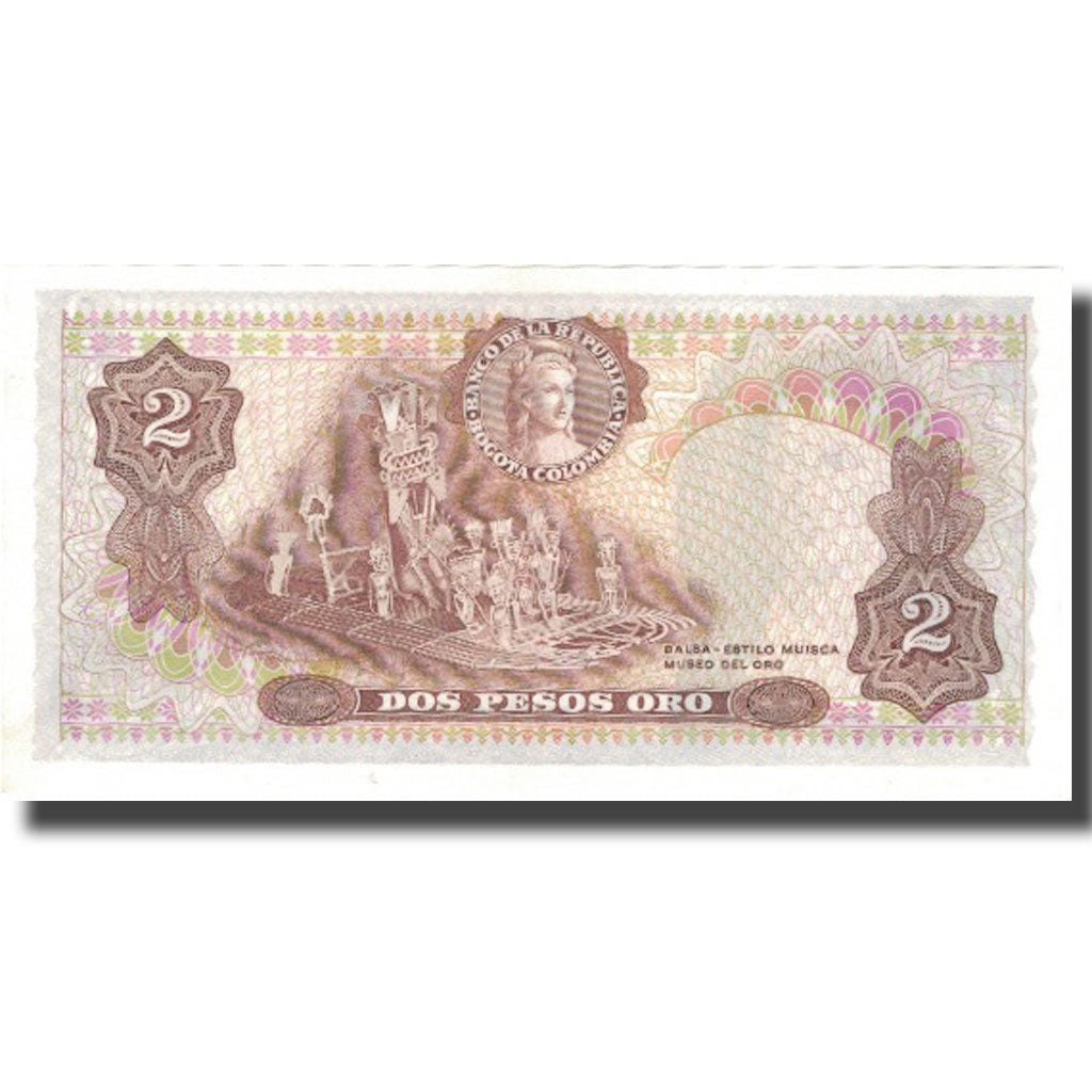 Billet, Colombie, 2 Pesos Oro, 1977, 1977-07-20, KM:413b, NEUF