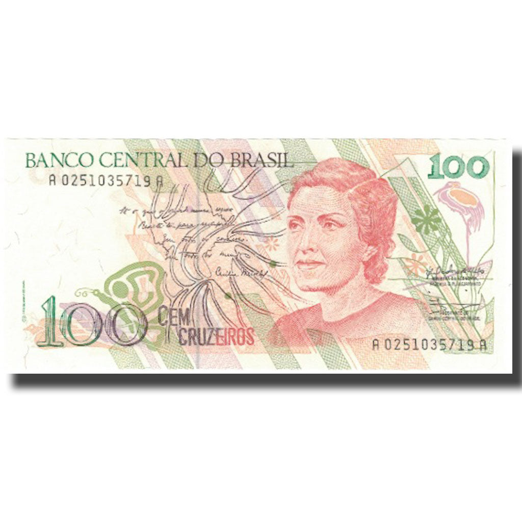 Banconote, Brasile, 100 Cruzeiros, KM:228, FDS