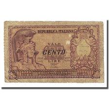 Banknote, Italy, 100 Lire, 1951, 1951-12-31, KM:92a, VF(20-25)