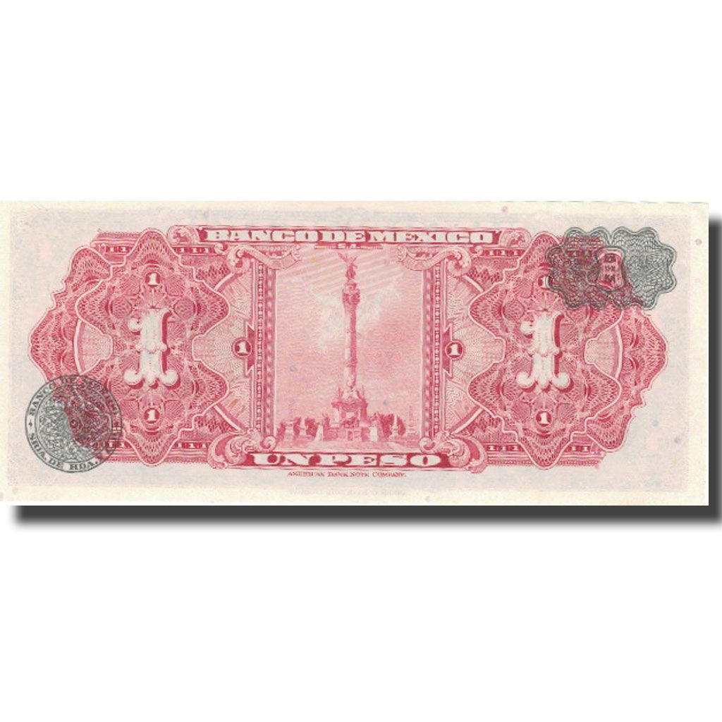 Billete, 1 Peso, 1961, México, 1961-01-25, KM:59g, SC+