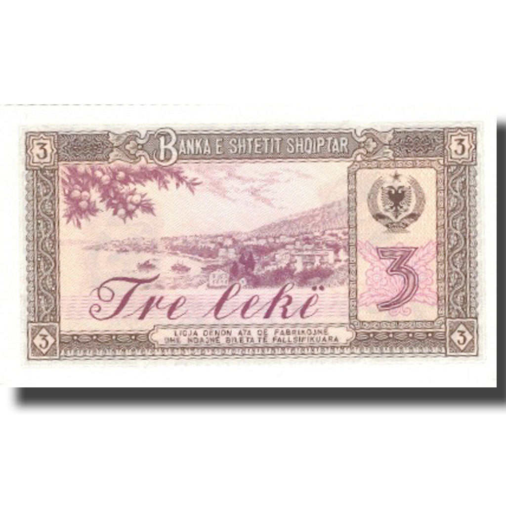 Banknote, Albania, 3 Lekë, 1976, 1976, KM:41a, UNC(65-70)