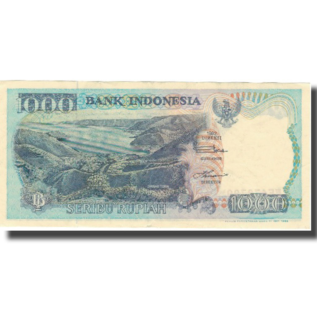 Banconote, Indonesia, 1000 Rupiah, 1992, 1992, KM:129g, BB+