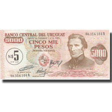 Billete, 5 Nuevos Pesos on 5000 Pesos, Uruguay, KM:57, UNC