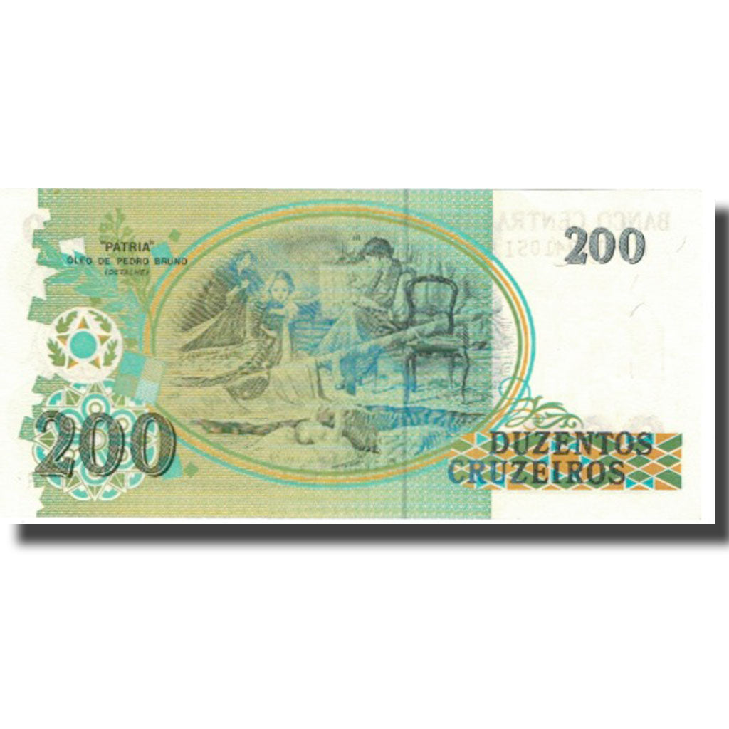 Banknote, Brazil, 200 Cruzados Novos, KM:221a, UNC(65-70)