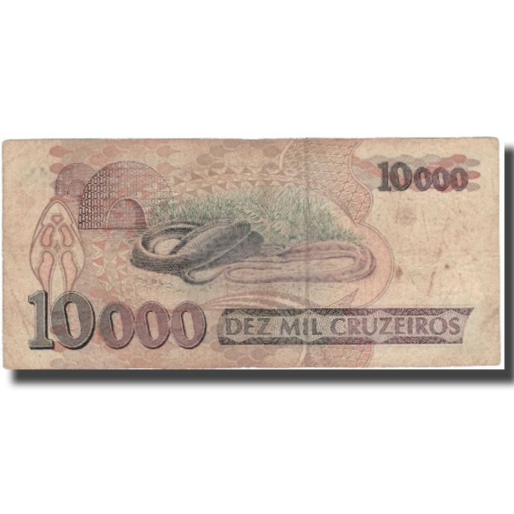 Banconote, Brasile, 10,000 Cruzeiros, Undated (1991-93), KM:233b, MB