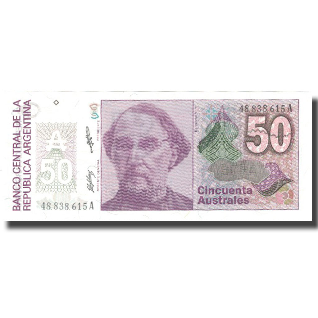 Banconote, Argentina, 50 Australes, Undated (1986-89), KM:326a, FDS