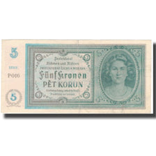 Banknote, Bohemia and Moravia, 5 Korun, KM:4a, EF(40-45)