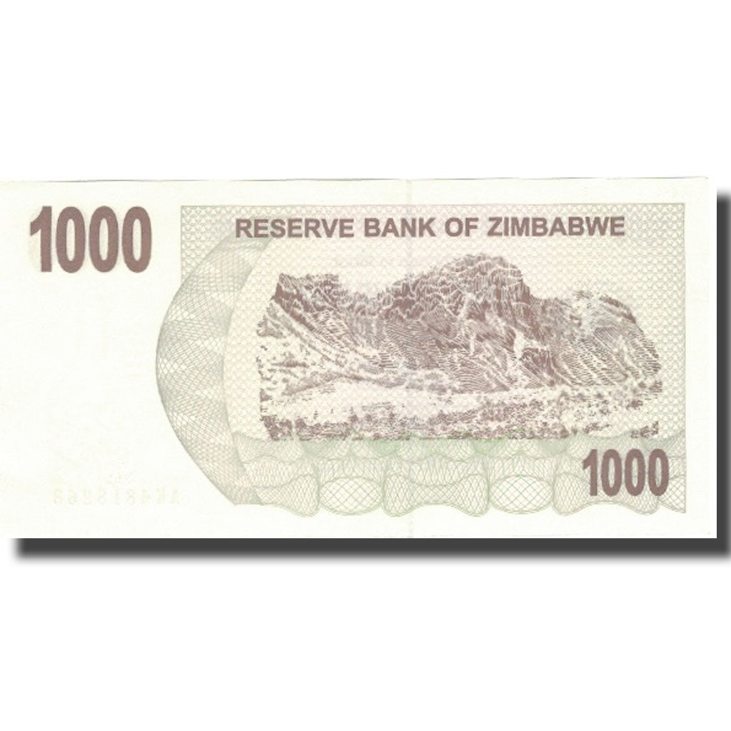 Banknote, Zimbabwe, 1000 Dollars, 2007, 2007-07-31, KM:44, UNC(65-70)