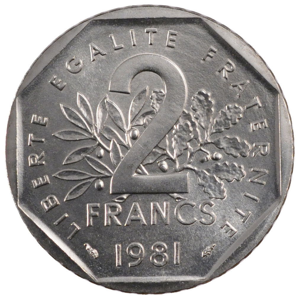 Monnaie, France, Semeuse, 2 Francs, 1981, FDC, Nickel, Gadoury:547