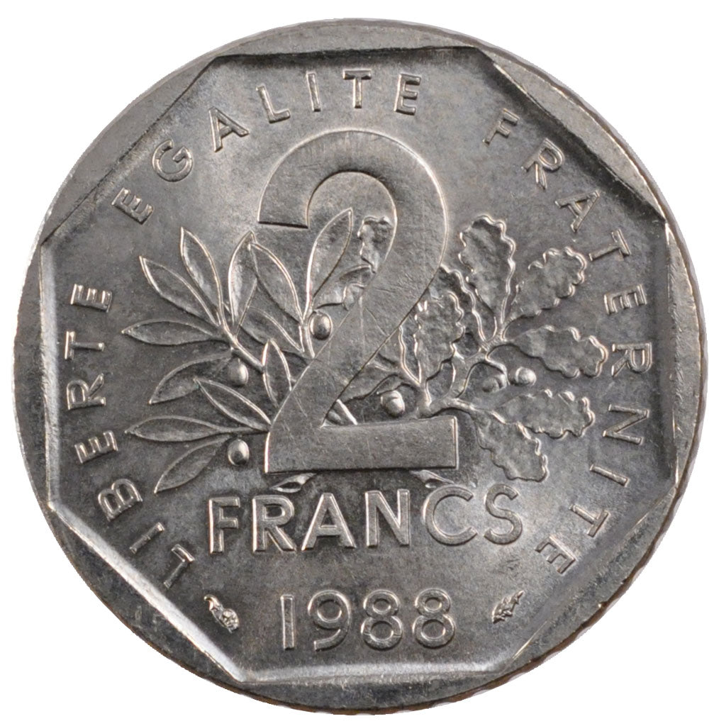 Monnaie, France, Semeuse, 2 Francs, 1988, FDC, Nickel, Gadoury:547