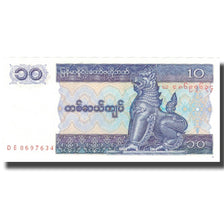 Geldschein, Myanmar, 10 Kyats, Undated (1994), KM:71a, UNZ