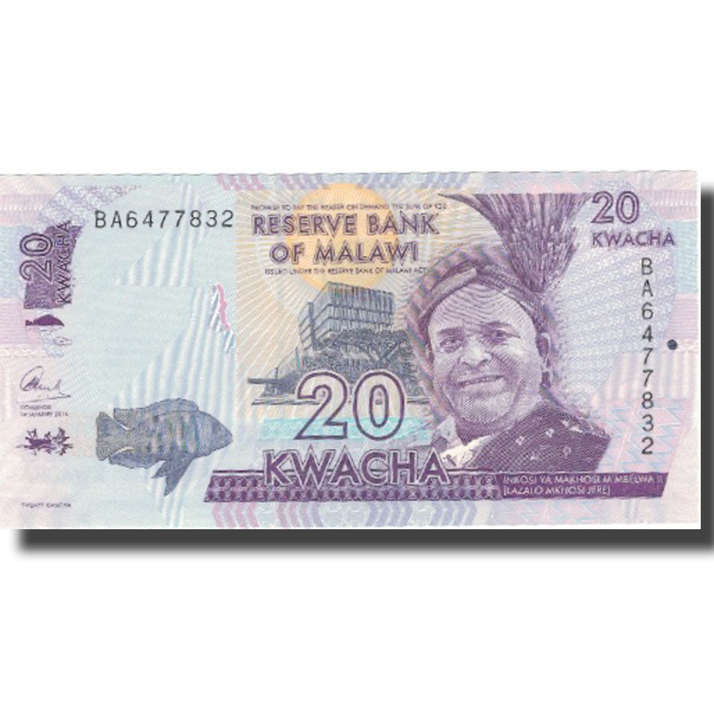 Banconote, Malawi, 20 Kwacha, 2016, 2016-01-01, FDS