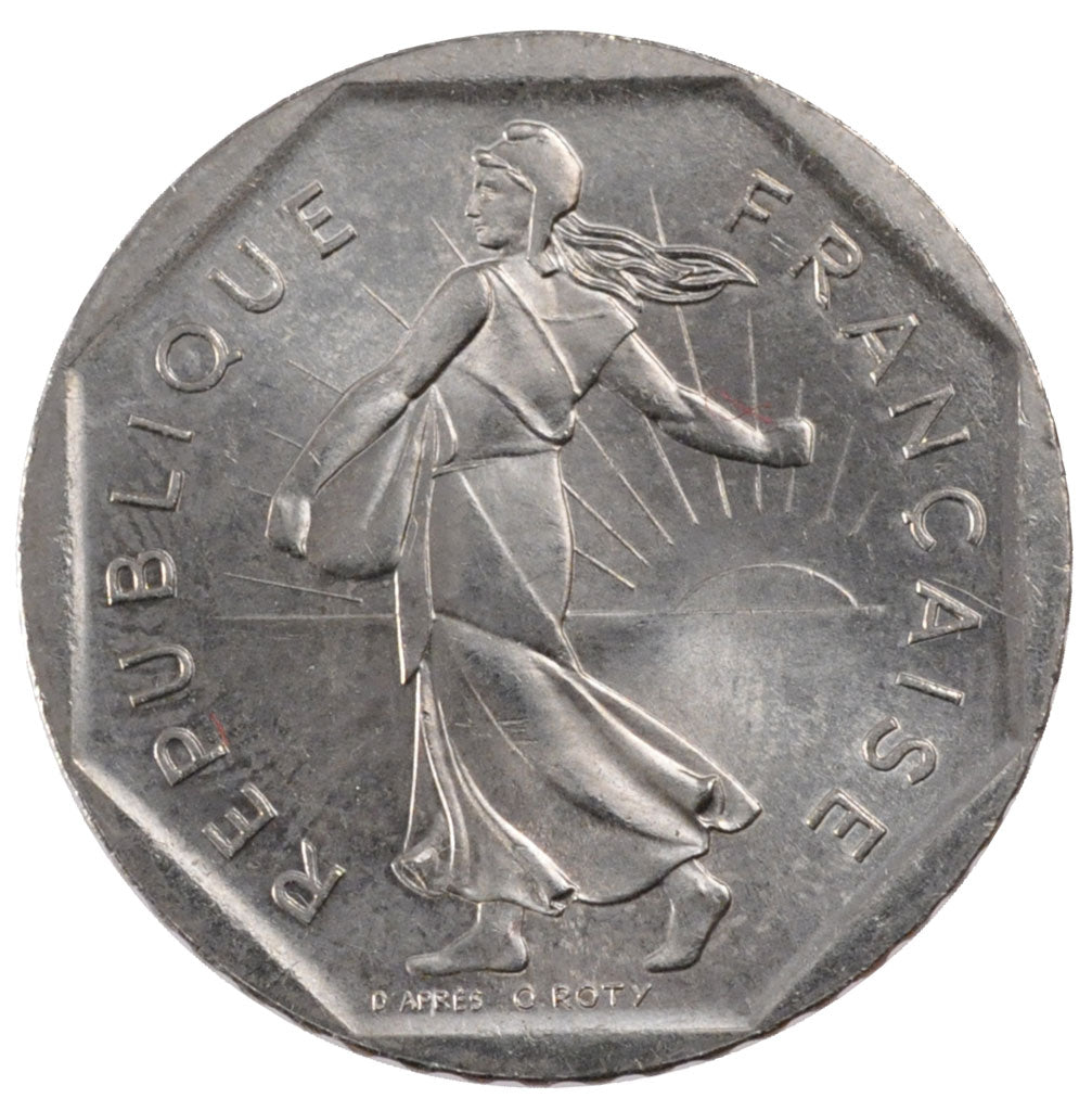 Coin, France, Semeuse, 2 Francs, 1995, MS(65-70), Nickel, Gadoury:547