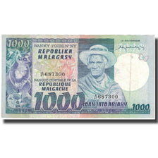 Nota, Madagáscar, 1000 Francs = 200 Ariary, 1974, 1974, KM:65a, AU(50-53)