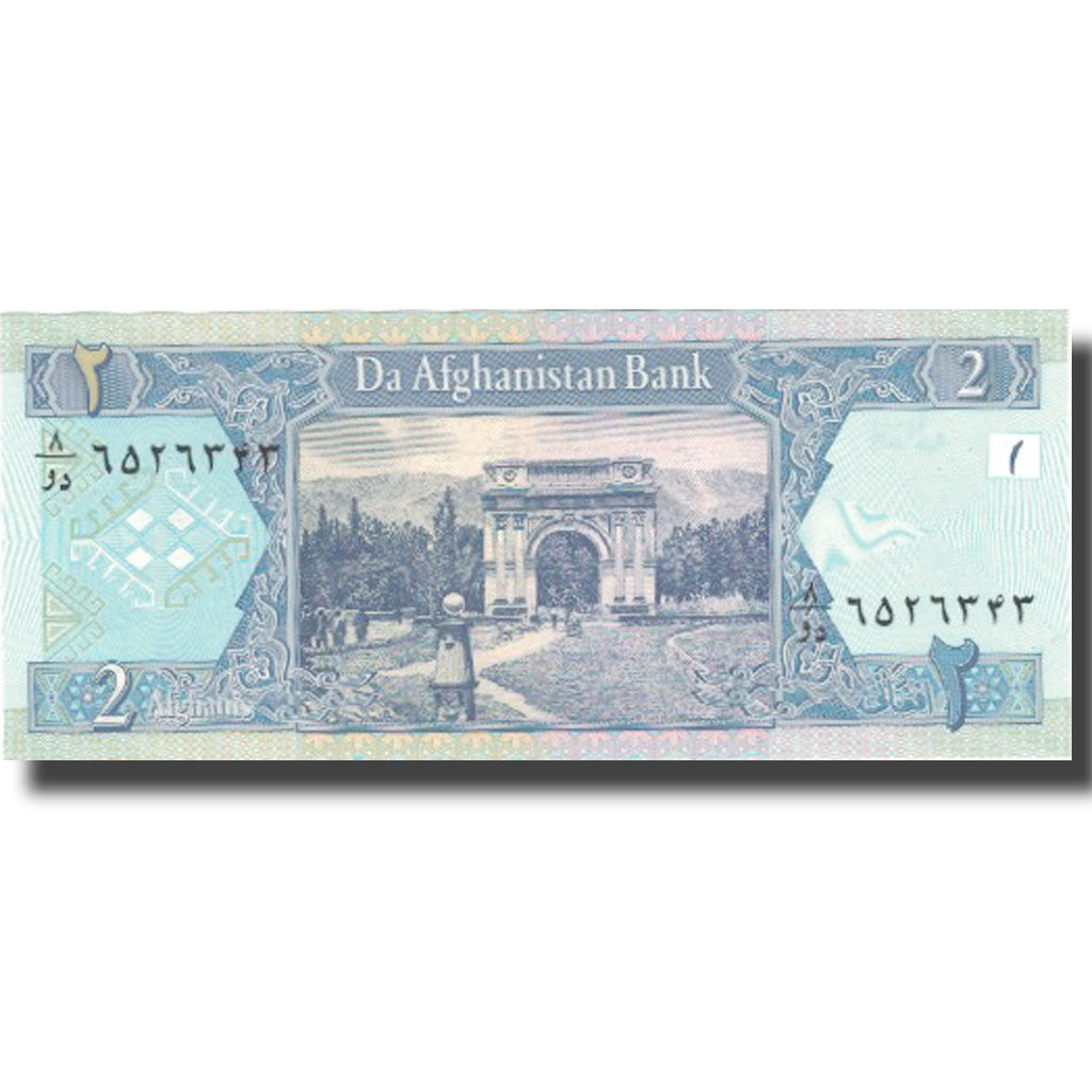 Nota, Afeganistão, 2 Afghanis, 2004, 2004, KM:65b, UNC(65-70)