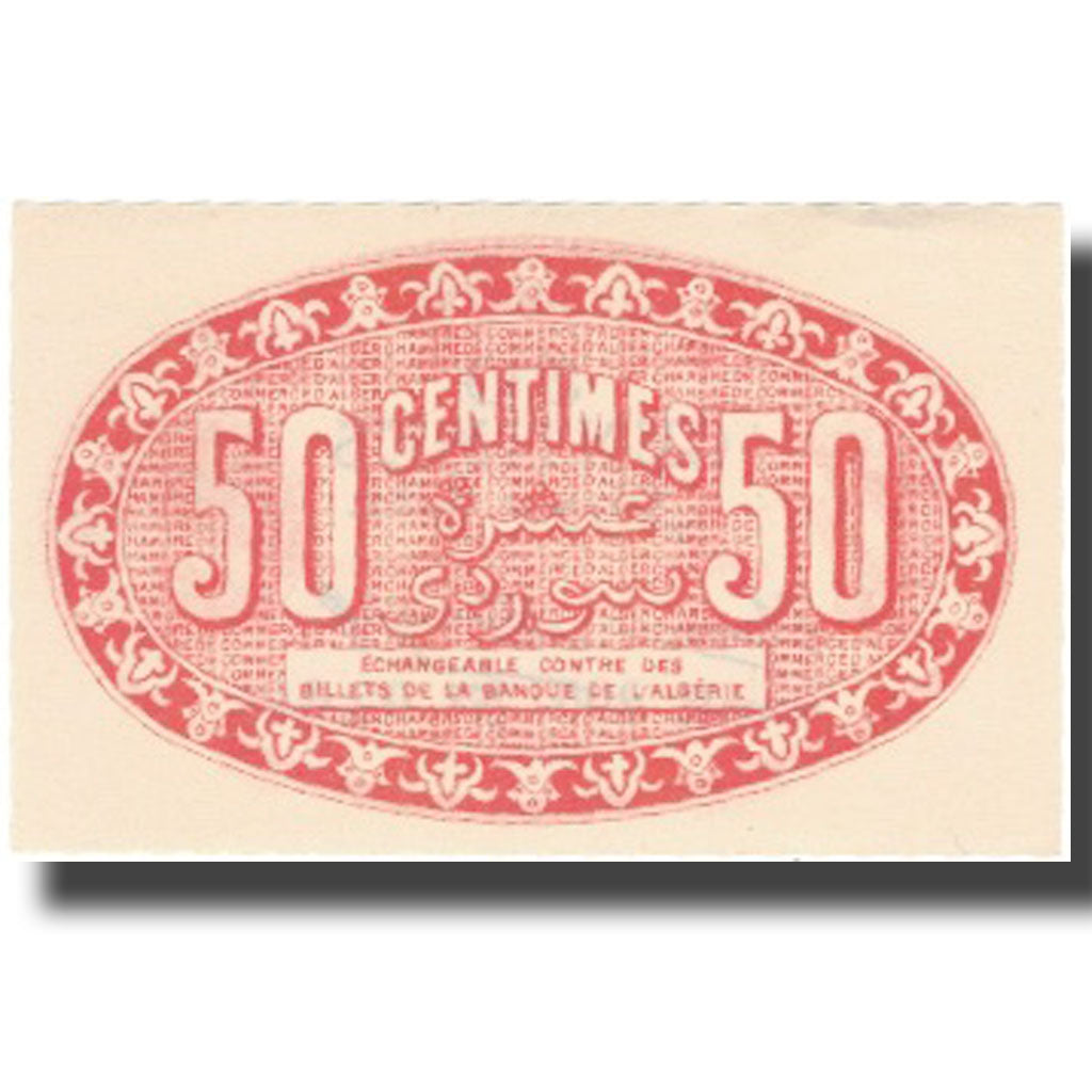 Banknote, Algeria, 50 Centimes, Blason, 1921, 1921-06-22, UNC(64)