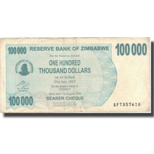 Banconote, Zimbabwe, 100,000 Dollars, 2007, 2007-07-31, KM:48b, B