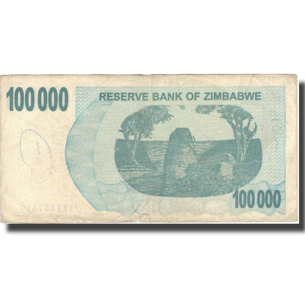 Banconote, Zimbabwe, 100,000 Dollars, 2007, 2007-07-31, KM:48b, B