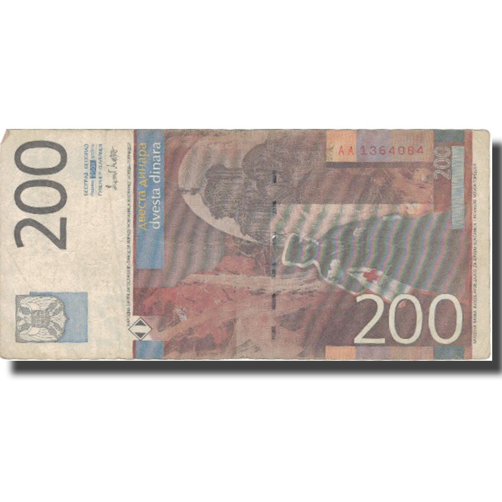 Banknote, Yugoslavia, 200 Dinara, 2001, 2001, KM:157a, AU(50-53)