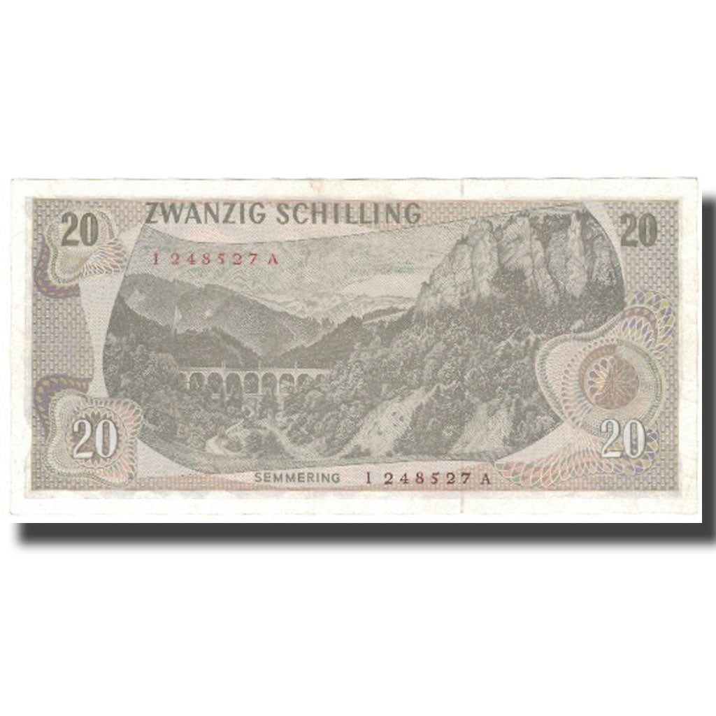 Banknote, Austria, 20 Schilling, 1967, 1967-07-02, KM:142a, AU(55-58)