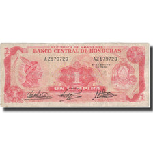Nota, Honduras, 1 Lempira, 1972, 1972-01-21, KM:55b, EF(40-45)
