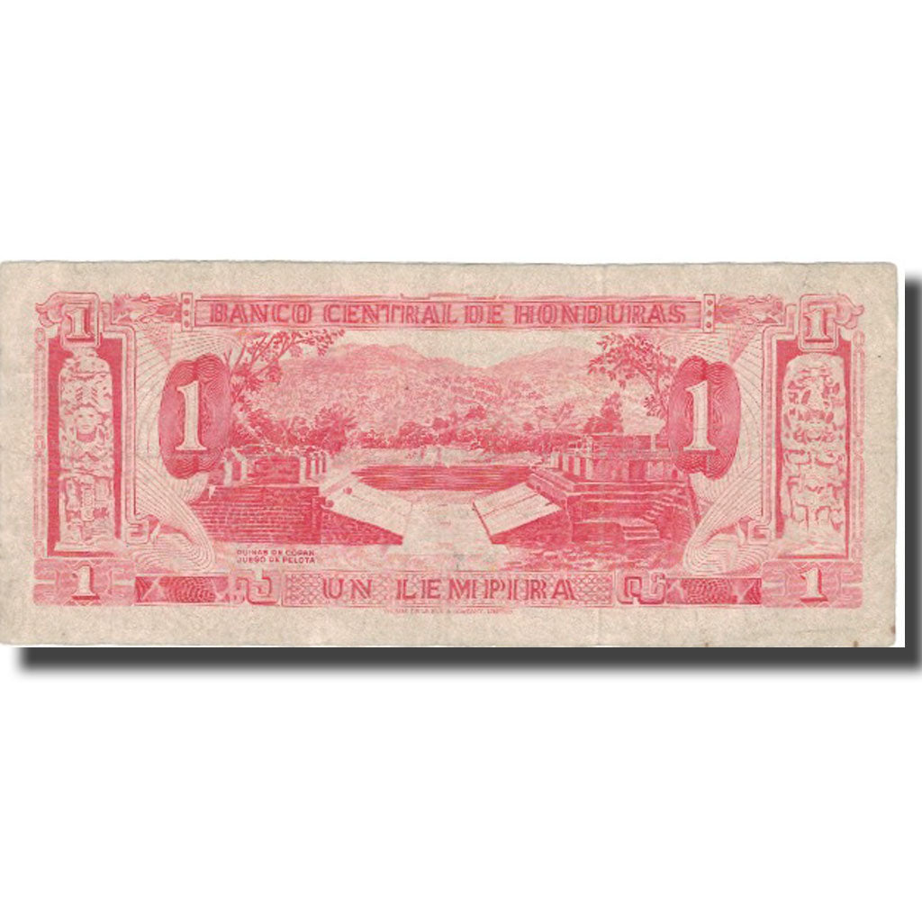 Banknote, Honduras, 1 Lempira, 1972, 1972-01-21, KM:55b, EF(40-45)