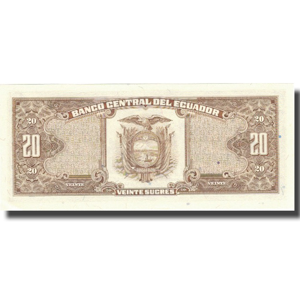 Banconote, Ecuador, 20 Sucres, 1988, 1988-11-22, KM:121Aa, SPL