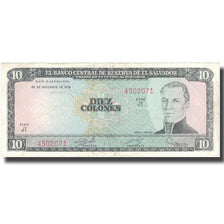 Billete, 10 Colones, 1976, El Salvador, 1976-12-23, KM:118a, MBC+