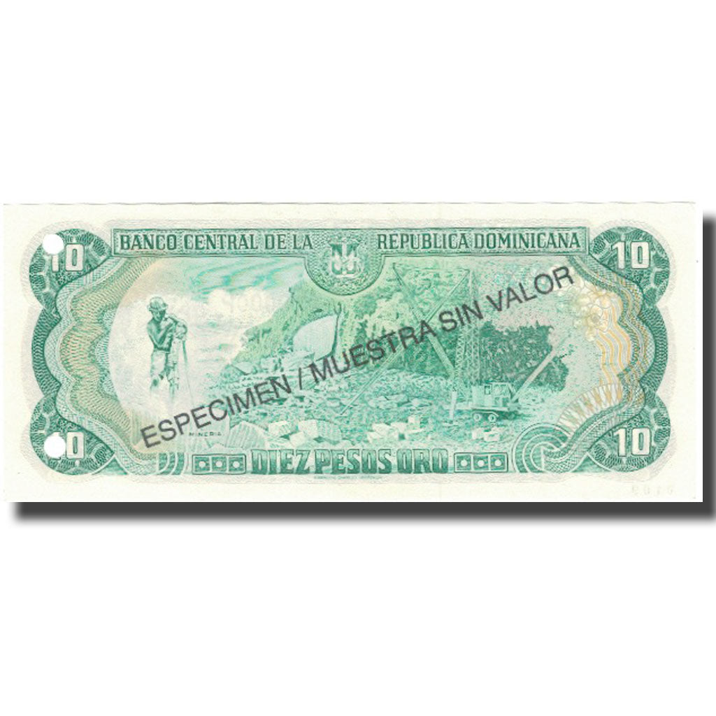 Banknote, Dominican Republic, 10 Pesos Oro, 1998, 1998, Specimen, KM:153s