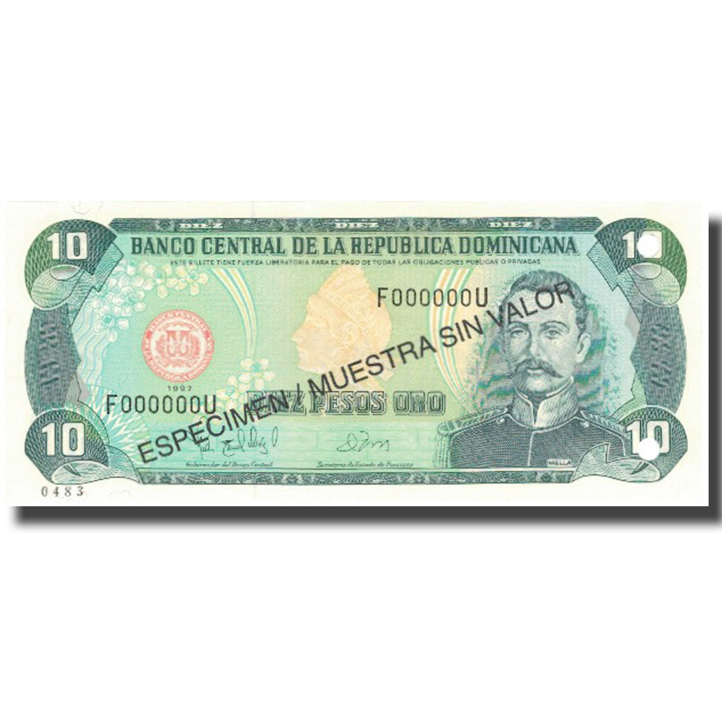 Banknote, Dominican Republic, 10 Pesos Oro, 1998, 1998, Specimen, KM:153s