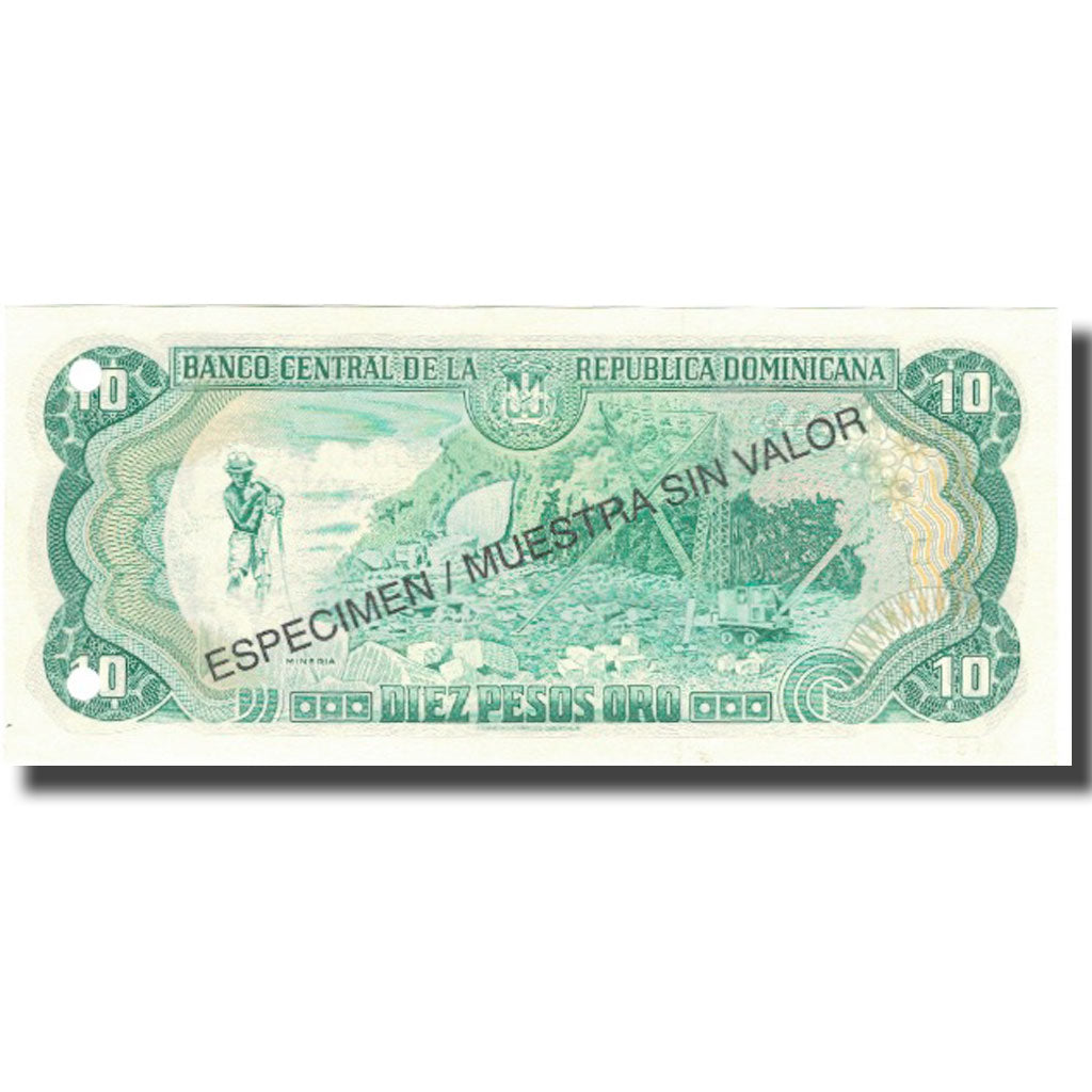 Banknote, Dominican Republic, 10 Pesos Oro, 1998, 1998, Specimen, KM:153s