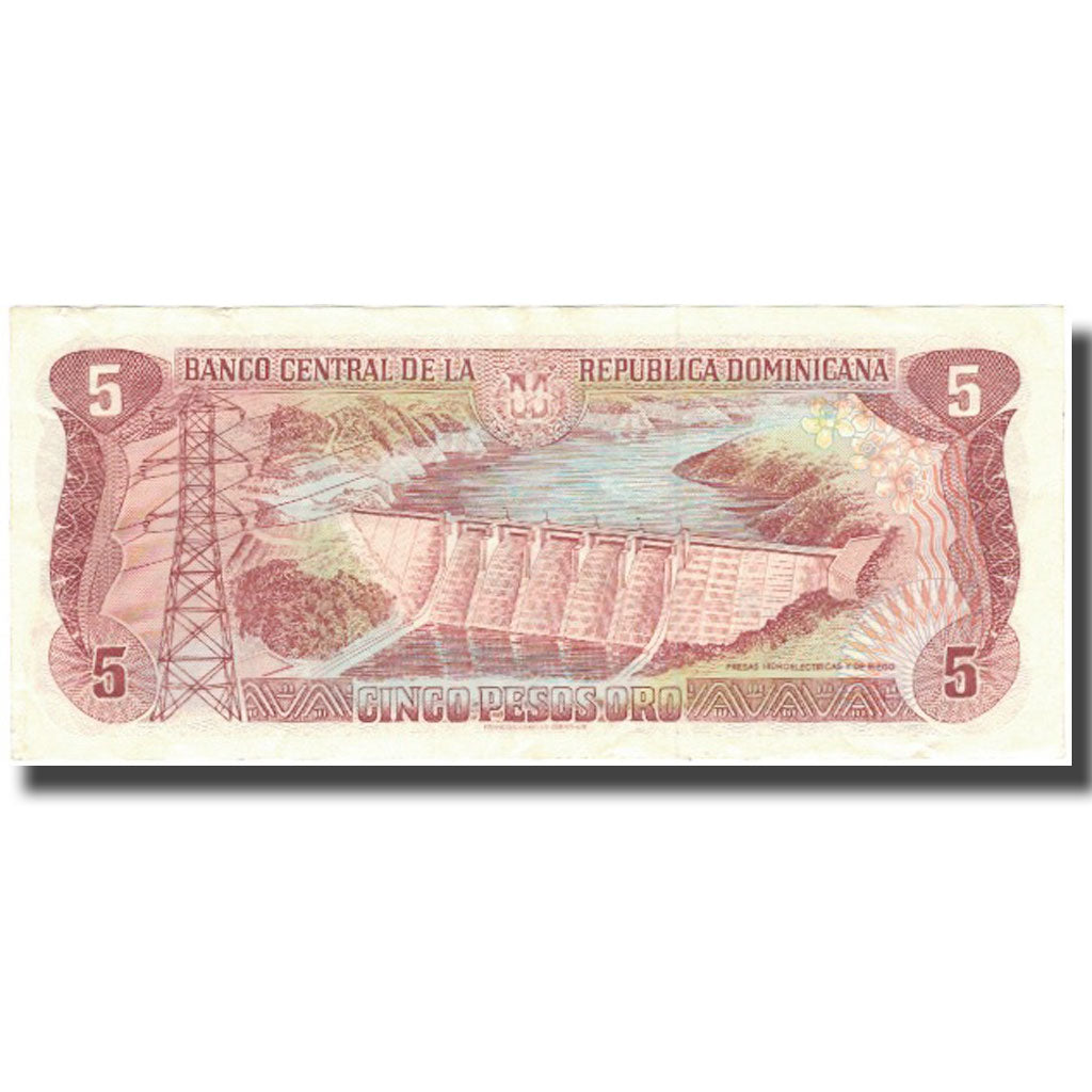 Banknote, Dominican Republic, 5 Pesos Oro, 1996, 1996, KM:152a, UNC(65-70)