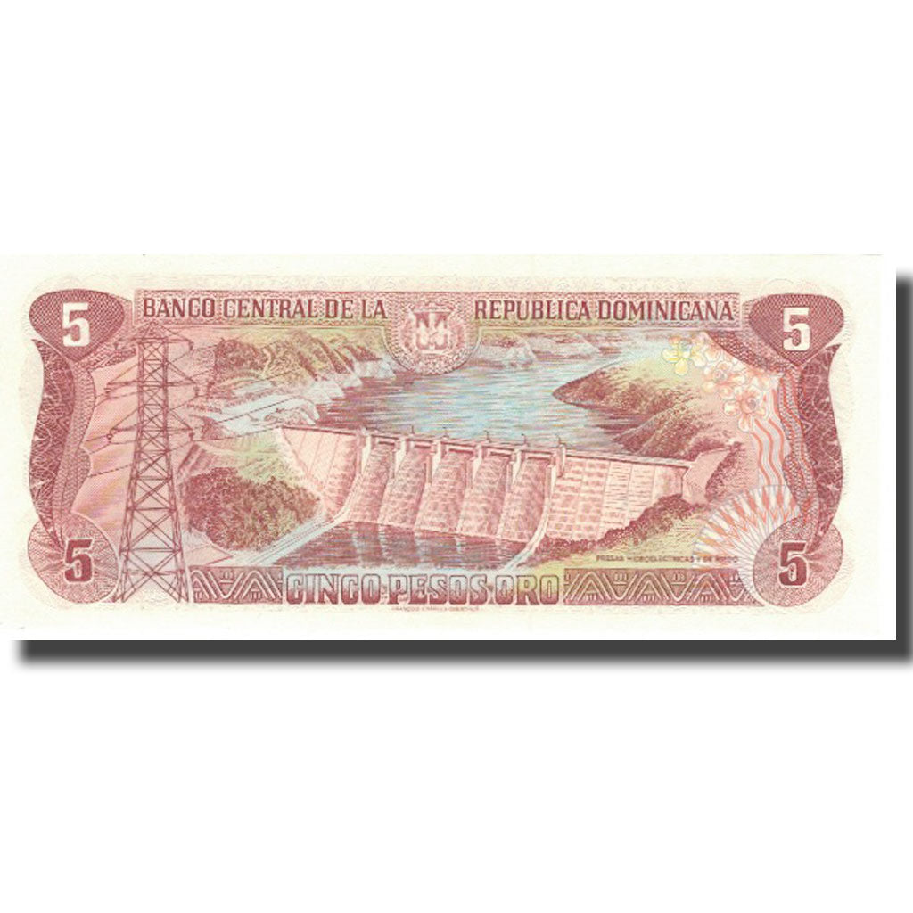 Banknote, Dominican Republic, 5 Pesos Oro, 1996, 1996, KM:152a, UNC(65-70)