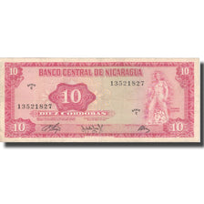 Nota, Nicarágua, 10 Cordobas, 1972, 1972-04-27, KM:123, EF(40-45)